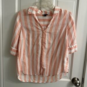 J. Crew Striped Cotton Button-Up Shirt